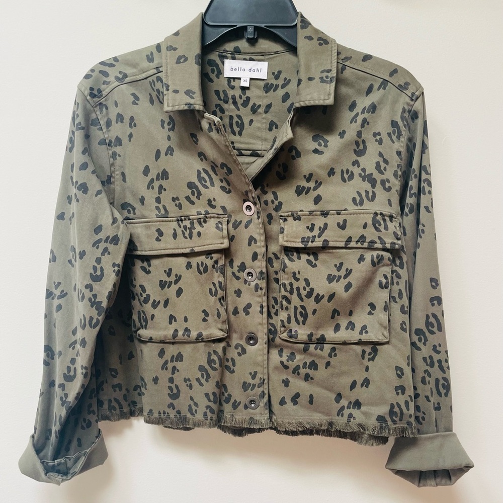 Bella Dahl Green and Black Utility Jacket